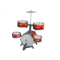 Kids Childrens Jazz Drum Set 5 Drums Stool Instrument Music Toy цена и информация | Развивающие игрушки для детей | hansapost.ee