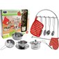 Set of Stainless Steel Pots for Children 23 elements hind ja info | Mänguasjad tüdrukutele | hansapost.ee