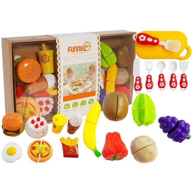 Fruit and Vegetable Chopping Set цена и информация | Mänguasjad tüdrukutele | hansapost.ee