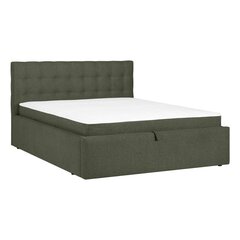 Bed LEENA 160x200cm, with mattress, green цена и информация | Home4You Мебель для спальни | hansapost.ee