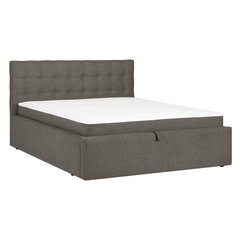 Bed LEENA 160x200cm, with mattress, beige цена и информация | Кровати | hansapost.ee