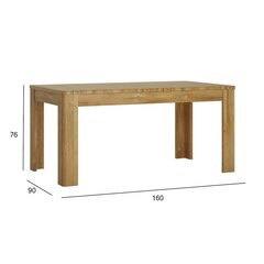 Laud CORTINA 160/200x90xH76cm price and information | Kitchen tables, dining tables | hansapost.ee