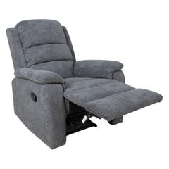 Кресло-реклайнер MANUEL, ручной механизм, серый цена и информация | Кресла | hansapost.ee