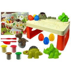 Table with Play Dough and Dinosaurs 4 Colors цена и информация | Развивающие игрушки для детей | hansapost.ee