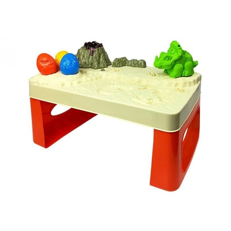 Table with Play Dough and Dinosaurs 4 Colors цена и информация | Arendavad laste mänguasjad | hansapost.ee