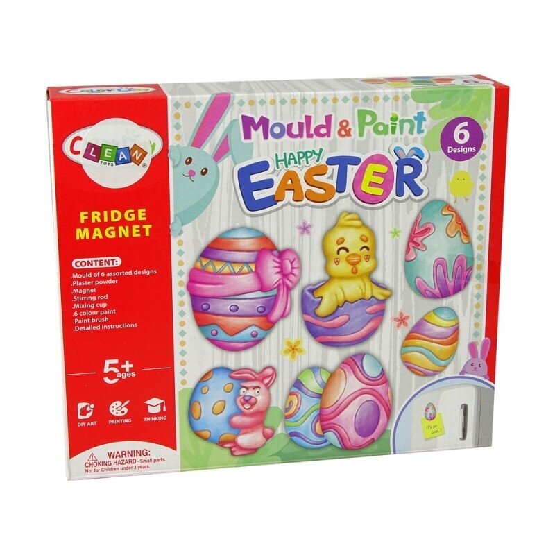 Creative Kit DIY Plaster Casts Easter Egg Painting цена и информация | Kunstitarbed, voolimise tarvikud | hansapost.ee