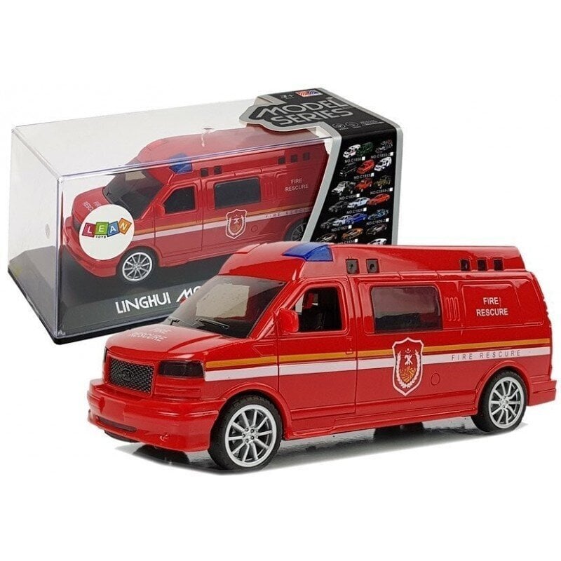 Fire Department Auto with Drawstring with Lights and Sound цена и информация | Mänguasjad poistele | hansapost.ee