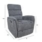 Tugitool BARCLAY manuaalne recliner, hall hind ja info | Tugitoolid | hansapost.ee