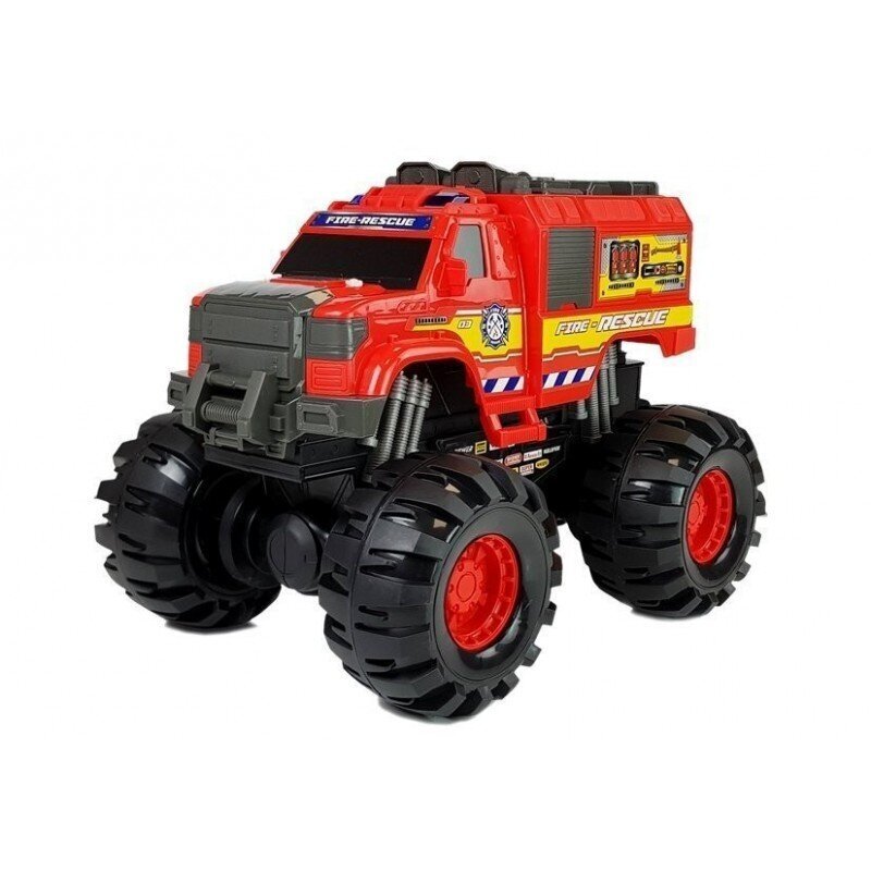 Monster Auto Firetruck Guard Big Wheels 1: 8 40cm x 30cm x 35cm цена и информация | Mänguasjad poistele | hansapost.ee