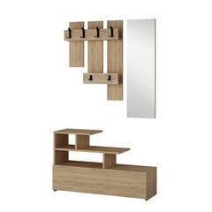 Комплект мебели для прихожей Kalune Design 776, 100 см, коричневый цена и информация | Комплекты в прихожую | hansapost.ee