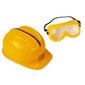 Set of tools, saw with batteries, helmet, gloves and safety glasses цена и информация | Mänguasjad poistele | hansapost.ee