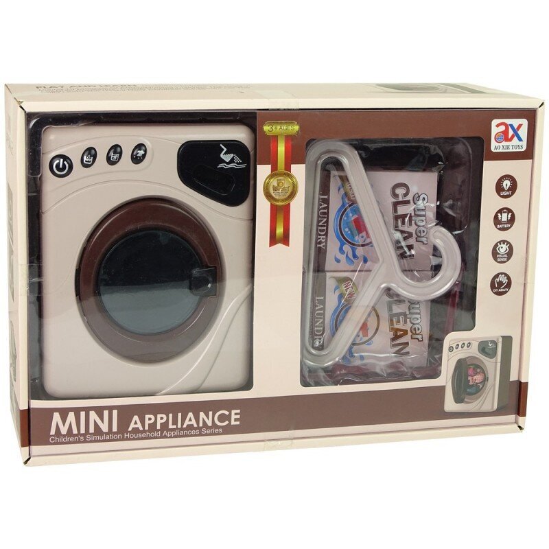 Washing Machine Set Washing Basket Powder Household Appliance Hanger for Children цена и информация | Mänguasjad tüdrukutele | hansapost.ee