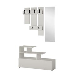 Комплект мебели для прихожей Kalune Design 776, 100 см, белый цена и информация | Комплекты в прихожую | hansapost.ee