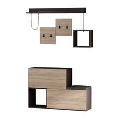 Комплект мебели для прихожей Kalune Design 776, 120 см, цвет дуба цена и информация | Комплекты в прихожую | hansapost.ee