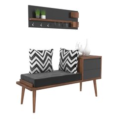 Комплект мебели для прихожей Kalune Design 854, коричневый/ серый цена и информация | Комплекты в прихожую | hansapost.ee