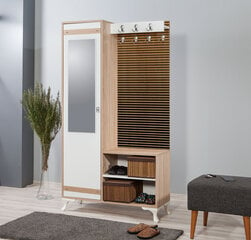 Комплект мебели для прихожей Kalune Design 863(II), желтый/дуб цена и информация | Комплекты в прихожую | hansapost.ee