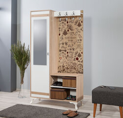 Комплект мебели для прихожей Kalune Design 863(II), коричневый/дуб цена и информация | Комплекты в прихожую | hansapost.ee