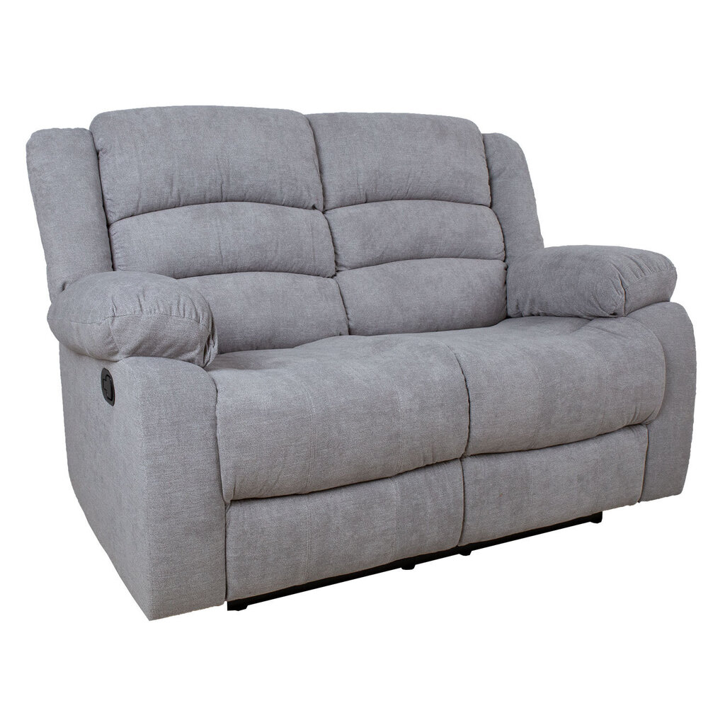 Diivan MALINA 2-kohaline manuaalne recliner, helehall hind ja info | Tugitoolid | hansapost.ee