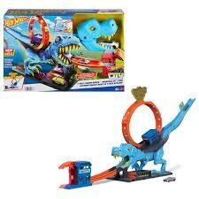 Võistlusrada Hot Wheels T-Rex Chomp Down Track hind ja info | Mänguasjad poistele | hansapost.ee