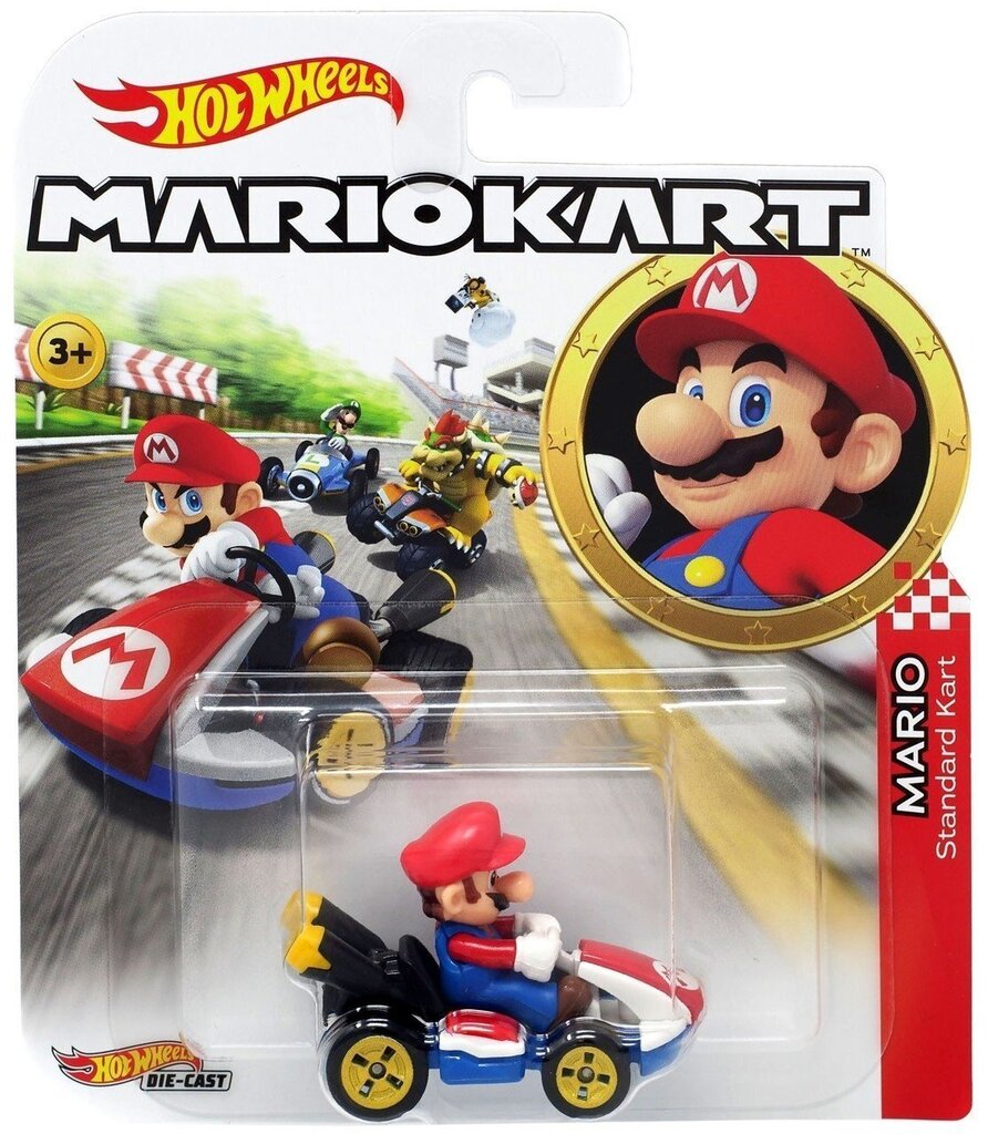 Mario Kart automudel Mario Hot Wheels цена и информация | Mänguasjad poistele | hansapost.ee