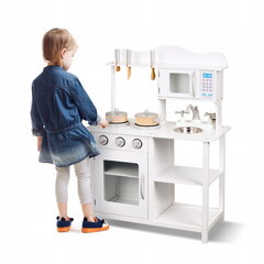 Детская деревянная мини-кухня, белая цена и информация | Игрушки для девочек | hansapost.ee