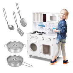Детская деревянная мини-кухня, белая цена и информация | Игрушки для девочек | hansapost.ee