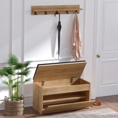 Комплект мебели для прихожей Kalune Design Boby, коричневый цена и информация | Комплекты в прихожую | hansapost.ee