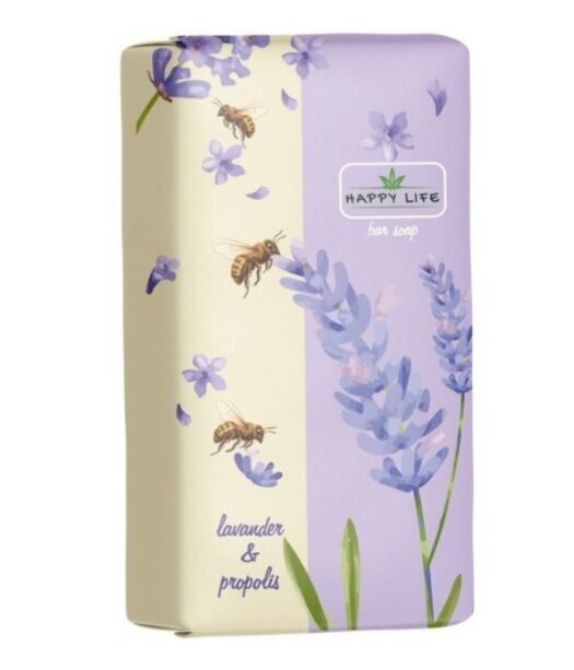 Tualettseep Happy Life Lavendel ja taruvaik, 180 g цена и информация | Seebid | hansapost.ee