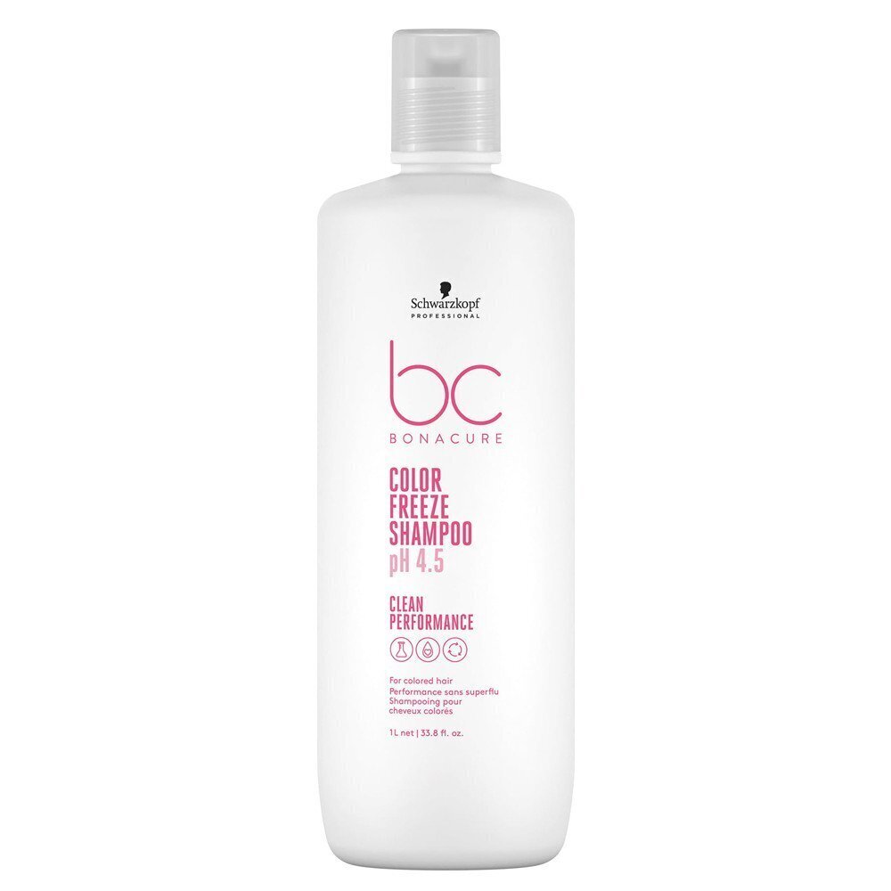Šampoon Schwarzkopf BC Color Freeze Shampoo, 1000 ml hind ja info | Šampoonid | hansapost.ee