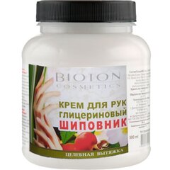 Kätekreem Bioton Cosmetics Rosehip, 500 ml hind ja info | Kehakreemid, kehaõlid ja losjoonid | hansapost.ee