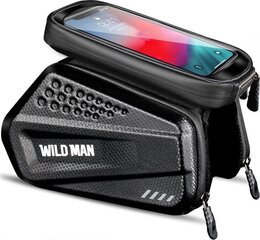 Сумка на велосипедную раму для телефона WildMan Hardpouch XXL, черный цвет цена и информация | Другие аксессуары для велосипеда | hansapost.ee
