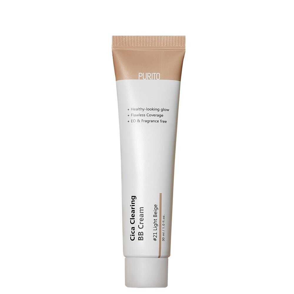 BB näokreem Purito Cica Clearing 21 Light Beige SPF38, 30 ml цена и информация | Jumestuskreemid ja puudrid | hansapost.ee