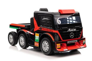 Ühekohaline haagisega elektriauto Mercedes-Benz Axor XMX622, punane hind ja info | Laste elektriautod | hansapost.ee