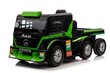 Ühekohaline haagisega elektriauto Mercedes-Benz Axor XMX622, roheline цена и информация | Laste elektriautod | hansapost.ee