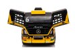 Ühekohaline haagisega elektriauto Mercedes-Benz Axor XMX622, kollane цена и информация | Laste elektriautod | hansapost.ee
