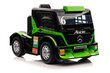 Ühekohaline elektriauto lastele Mercedes-Benz Axor XMX622, roheline цена и информация | Laste elektriautod | hansapost.ee