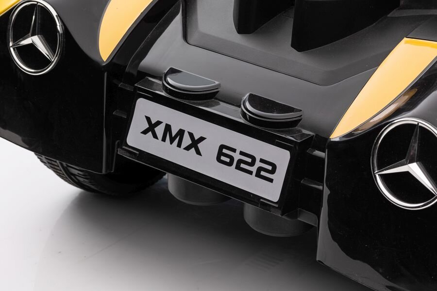 Ühekohaline elektriauto lastele Mercedes-Benz Axor XMX622, kollane цена и информация | Laste elektriautod | hansapost.ee