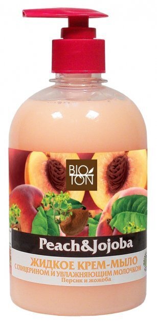 Vedelseep Bioton Cosmetics Peach & Jojoba, 1 l цена и информация | Seebid | hansapost.ee