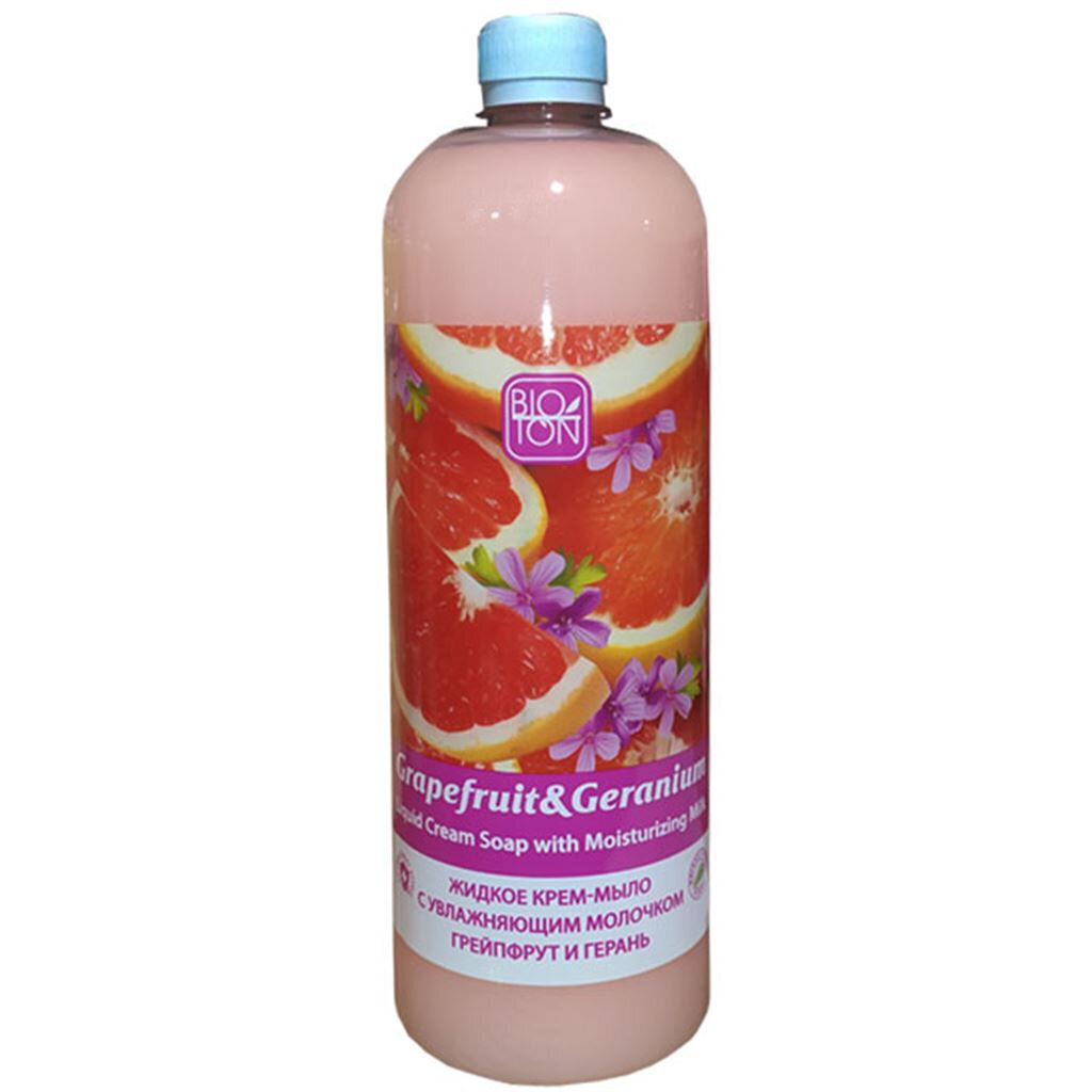 Vedelseep Bioton Cosmetics Grapefruit & Geranium, 1 l цена и информация | Seebid | hansapost.ee