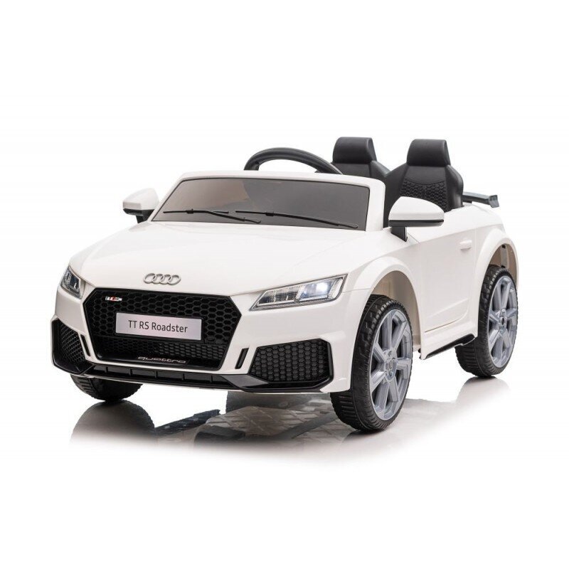 Audi TTRS ühekohaline elektriauto lastele, valge цена и информация | Laste elektriautod | hansapost.ee