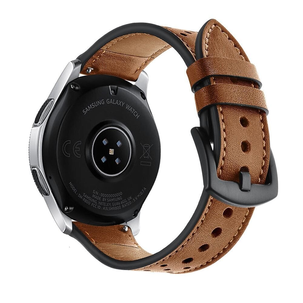 Tech-Protect Leather Samsung Galaxy Watch 46MM, pruun цена и информация | Nutikellade aksessuaarid ja tarvikud | hansapost.ee