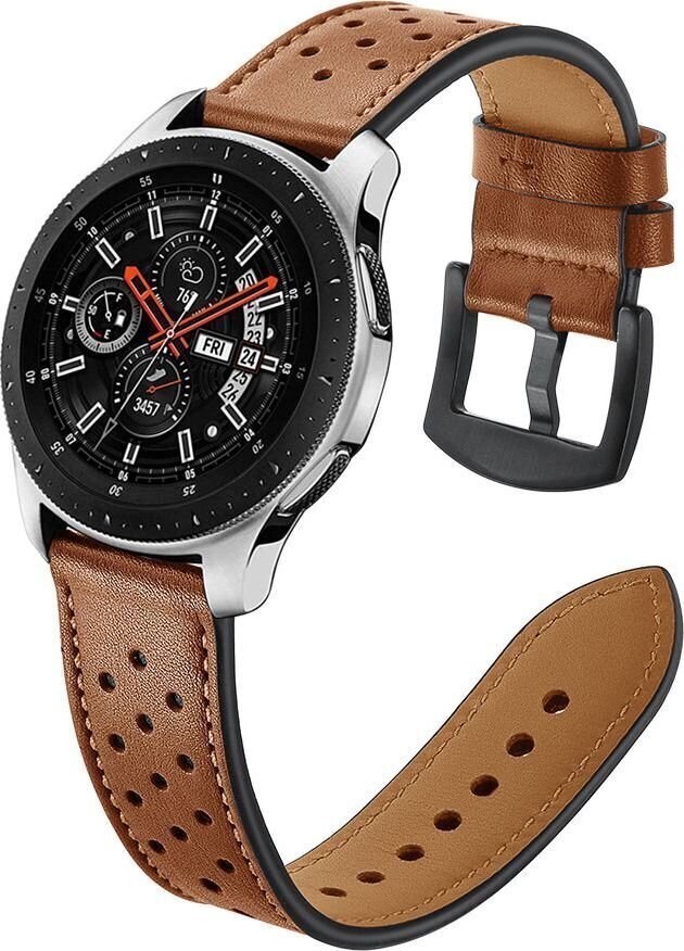 Tech-Protect Leather Samsung Galaxy Watch 46MM, pruun hind ja info | Nutikellade aksessuaarid ja tarvikud | hansapost.ee