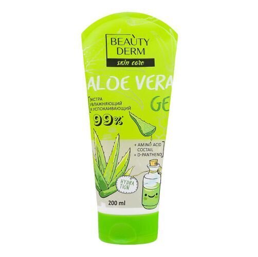 Aktiivne näogeel Beautyderm SOS Aloe Vera, 200 ml hind ja info | Näoõlid, ampullid ja seerumid | hansapost.ee