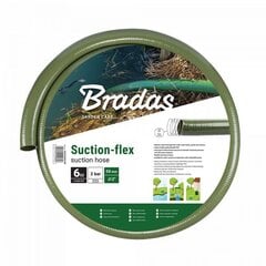 Voolik Bradas Suction-FLEX koos terasest spiraaliga, 25 mm, 6 m, roheline hind ja info | Niisutussüsteemid, kastmisvoolikud ja kastekannud | hansapost.ee