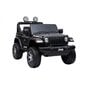 Laste kahekohaline auto Jeep Rubicon 4x4, must цена и информация | Laste elektriautod | hansapost.ee