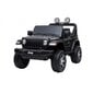 Laste kahekohaline auto Jeep Rubicon 4x4, must цена и информация | Laste elektriautod | hansapost.ee