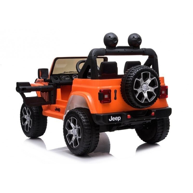 Laste kahekohaline auto Jeep Rubicon 4x4, oranž hind ja info | Laste elektriautod | hansapost.ee