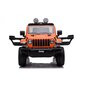 Laste kahekohaline auto Jeep Rubicon 4x4, oranž hind ja info | Laste elektriautod | hansapost.ee