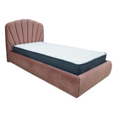 Кровать EVA 90x200cm, старый розовый бархат цена и информация | Кровати | hansapost.ee
