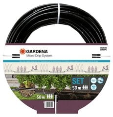 Tilkkastmissüsteem põõsastele/hekkidele Gardena Micro-Drip, 50m цена и информация | Оборудование для полива | hansapost.ee